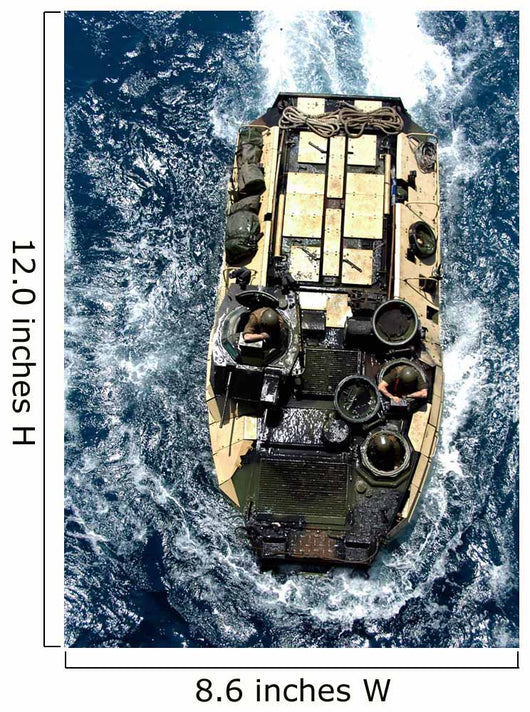 Amphibious Assault Vehicle Navigates Wall Decal