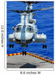 Ch-46e Sea Knight Helicopter Wall Decal Design 1
