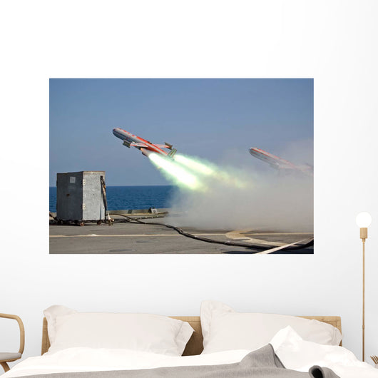Drone Is Launched from Wall Decal