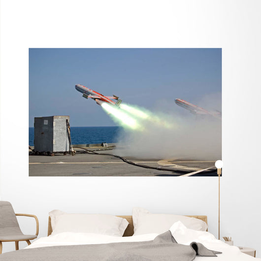 Drone Is Launched from Wall Decal