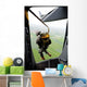 Paratrooper Executes Airborne Jump Wall Decal
