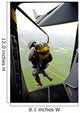Paratrooper Executes Airborne Jump Wall Decal