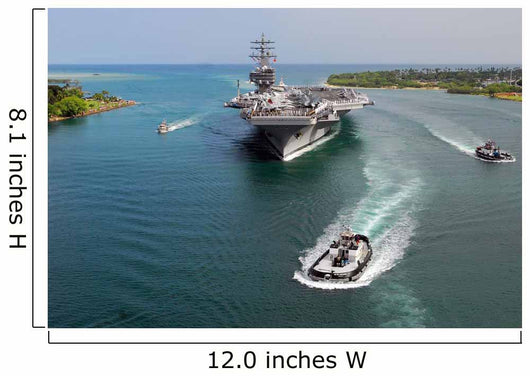 Aircraft Carrier Uss Ronald Wall Decal Design 1
