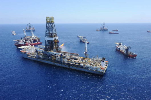 Flaring Operations Conducted Drillship Wall Decal
