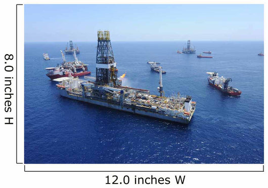 Flaring Operations Conducted Drillship Wall Decal