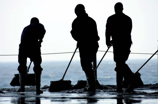 Sailors Sweep out Hangar Wall Decal