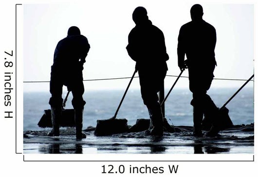Sailors Sweep out Hangar Wall Decal