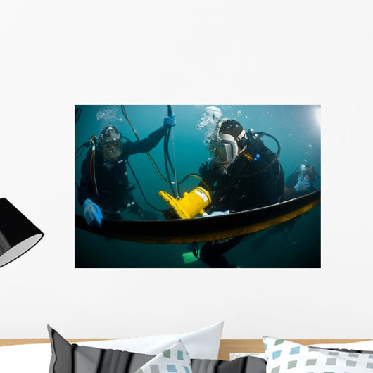 Us Navy Diver Instructs Wall Decal