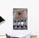 American Flags Hang Amphitheatre Wall Decal