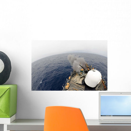 Mk-75 76mm Cannon aboard Wall Decal