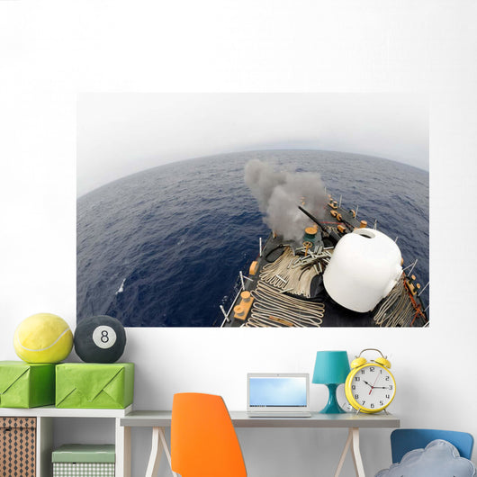 Mk-75 76mm Cannon aboard Wall Decal