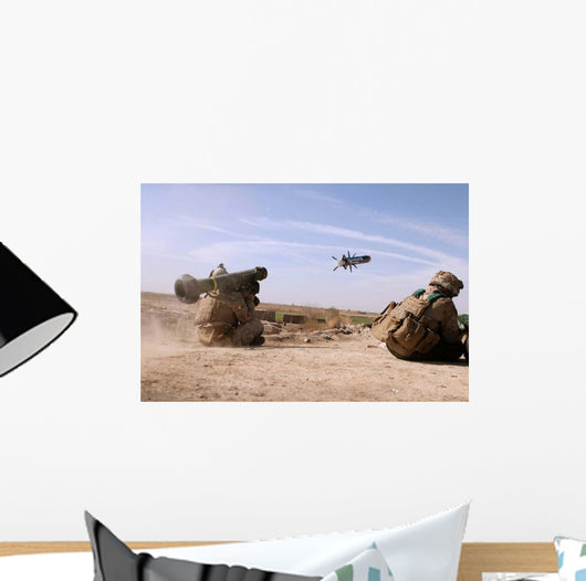 Us Marine Fires Javelin Wall Decal