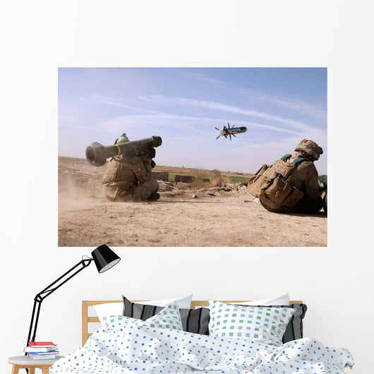 Us Marine Fires Javelin Wall Decal