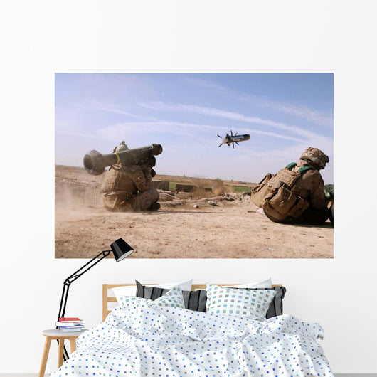 Us Marine Fires Javelin Wall Decal