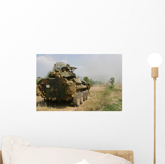 Us Marine Uses M-240b Wall Decal