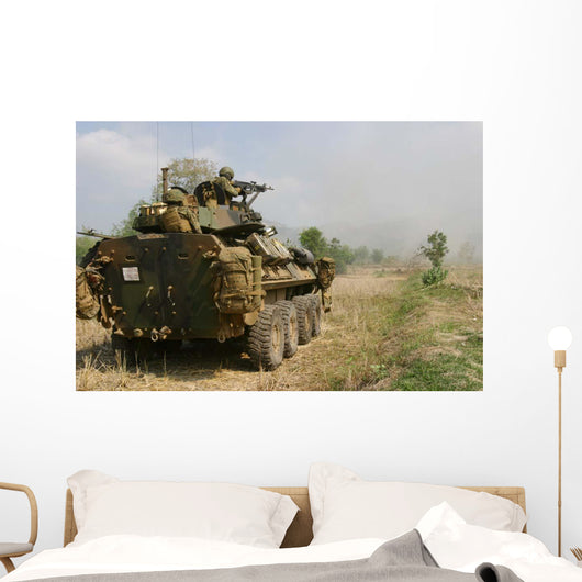 Us Marine Uses M-240b Wall Decal
