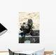 Us Marine Looks Though Wall Decal