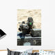 Us Marine Looks Though Wall Decal