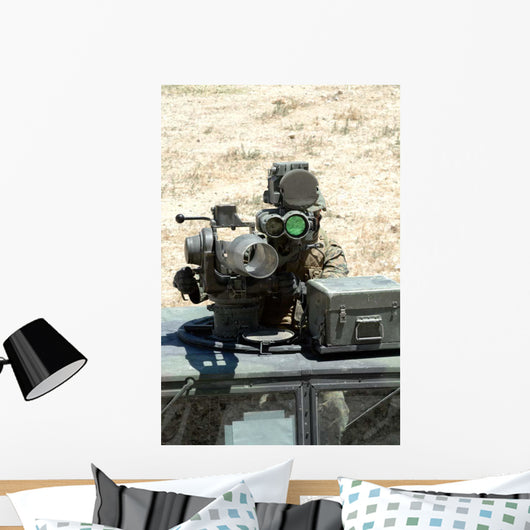 Us Marine Looks Though Wall Decal
