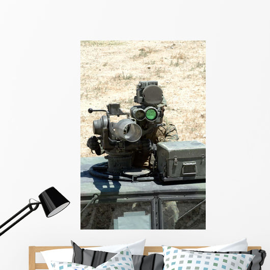 Us Marine Looks Though Wall Decal