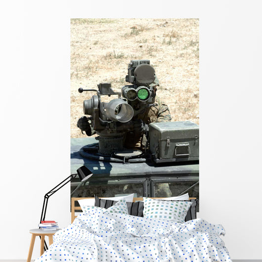 Us Marine Looks Though Wall Decal