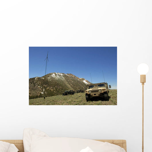 Humvee Is Parked Re-transmitting Wall Decal