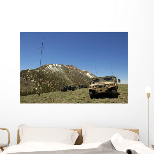 Humvee Is Parked Re-transmitting Wall Decal