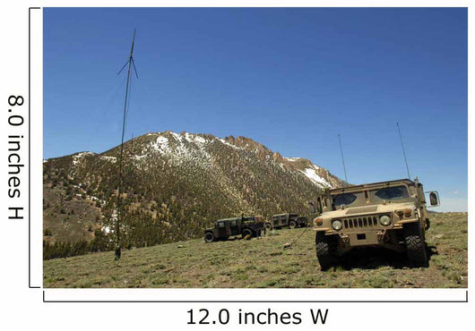 Humvee Is Parked Re-transmitting Wall Decal