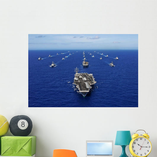 Aircraft Carrier Uss Ronald Wall Decal Design 2