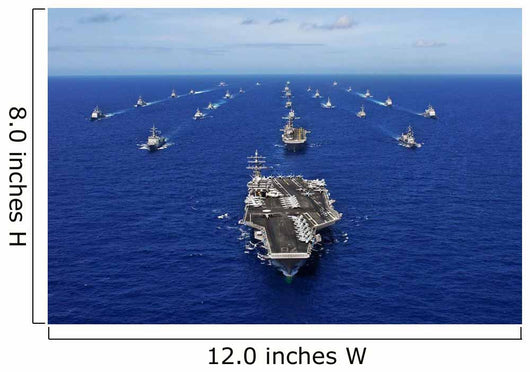 Aircraft Carrier Uss Ronald Wall Decal Design 2