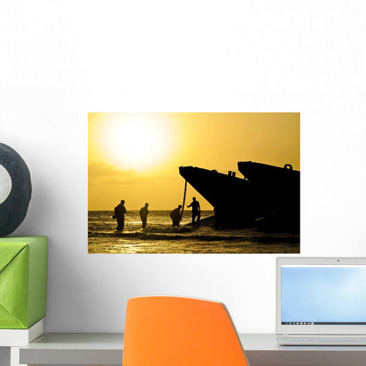 Beach Masters Assist Sailors Wall Decal