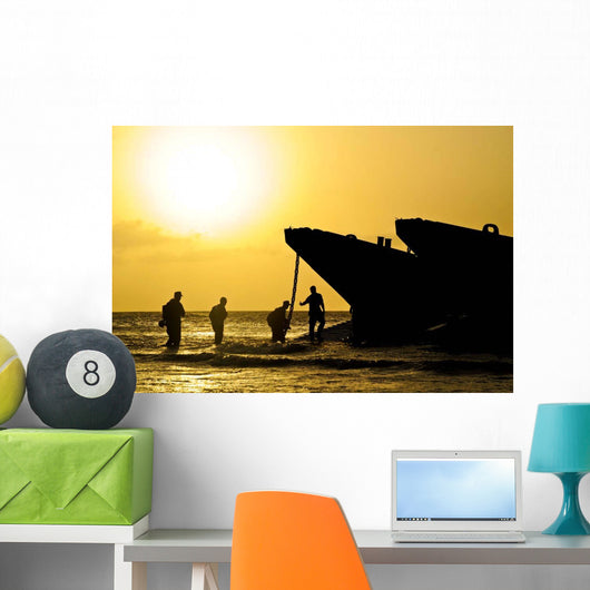 Beach Masters Assist Sailors Wall Decal