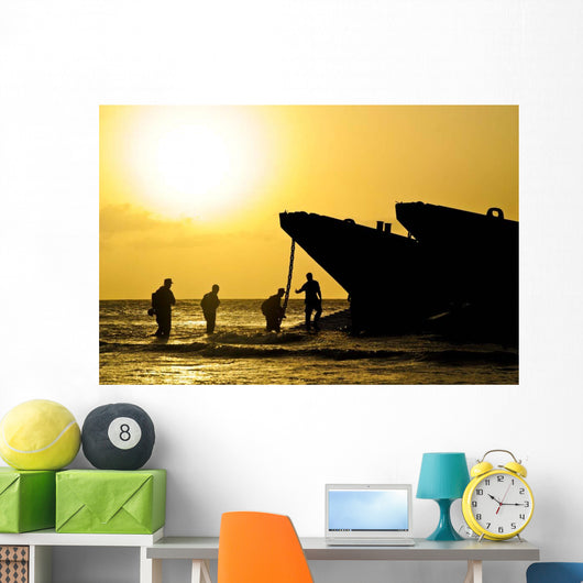 Beach Masters Assist Sailors Wall Decal