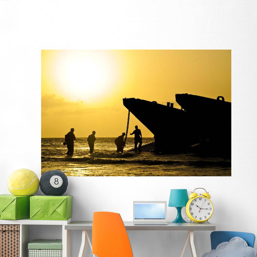Beach Masters Assist Sailors Wall Decal