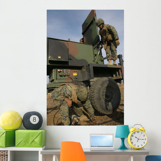 Marines Prepare Antenna Tpq-46a Wall Decal
