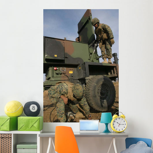 Marines Prepare Antenna Tpq-46a Wall Decal