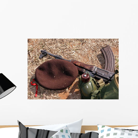 Rifle Military Cover and Wall Decal