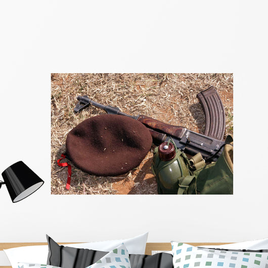 Rifle Military Cover and Wall Decal