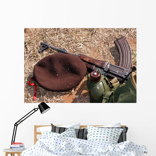 Rifle Military Cover and Wall Decal