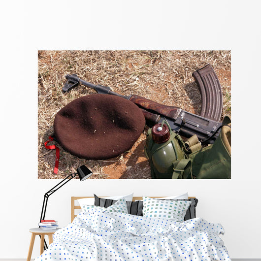 Rifle Military Cover and Wall Decal