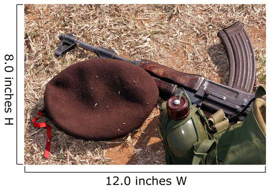 Rifle Military Cover and Wall Decal