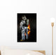 Firefighter Waits for Fire Wall Decal