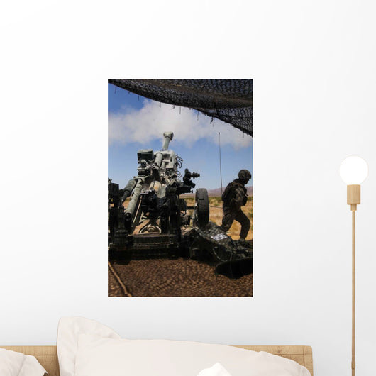 Us Marines Fire M777 Wall Decal