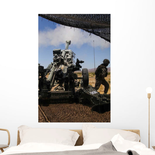 Us Marines Fire M777 Wall Decal