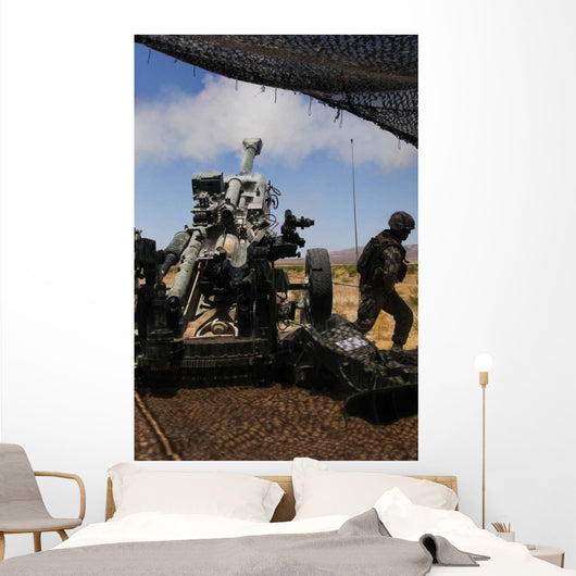 Us Marines Fire M777 Wall Decal