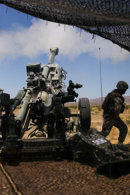 Us Marines Fire M777 Wall Decal