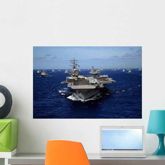 Aircraft Carrier Uss Ronald Wall Decal Design 3