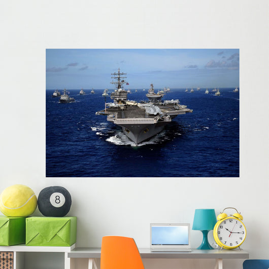 Aircraft Carrier Uss Ronald Wall Decal Design 3