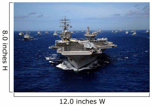 Aircraft Carrier Uss Ronald Wall Decal Design 3