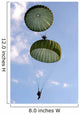 Us Army Soldiers Parachute Wall Decal Design 1